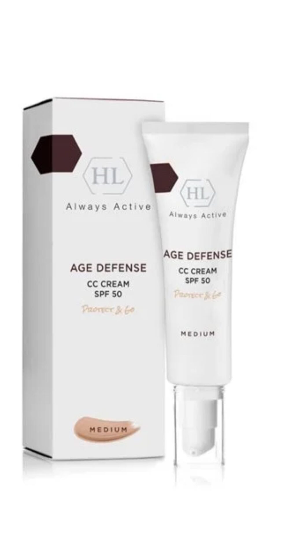 AGE DEFENSE CC CREAM SPF 50 MEDIUM 50ml protect & go NEW Limited Edition