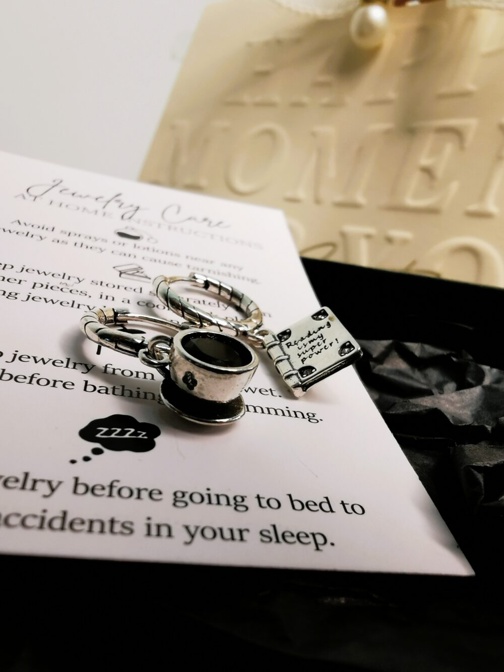 Earrings For book lovers and coffee dreamers - Image 2